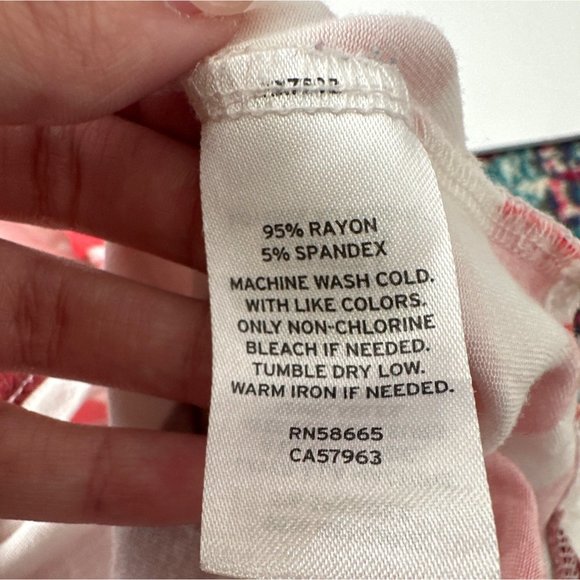 Nordstrom Girls Red Pink Striped Short Sleeves Elastic Waist Romper Medium 8 10 - Picture 7 of 7